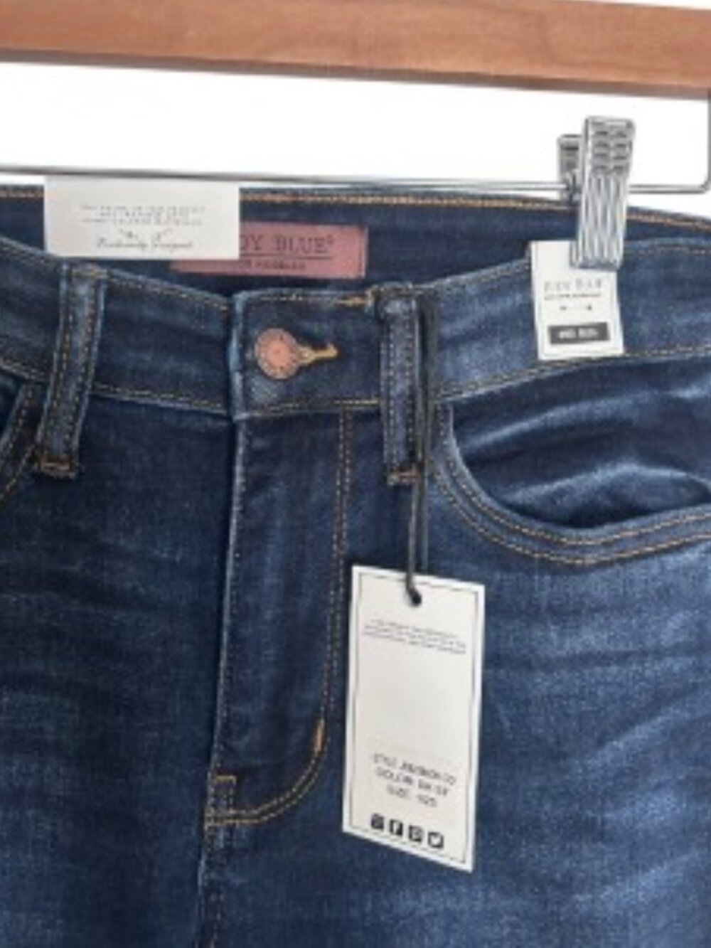 Judy Blue Dark Indigo Boot Cut Jeans - Picture 2 of 4